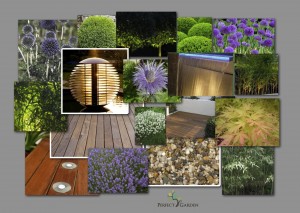 garden design concept board